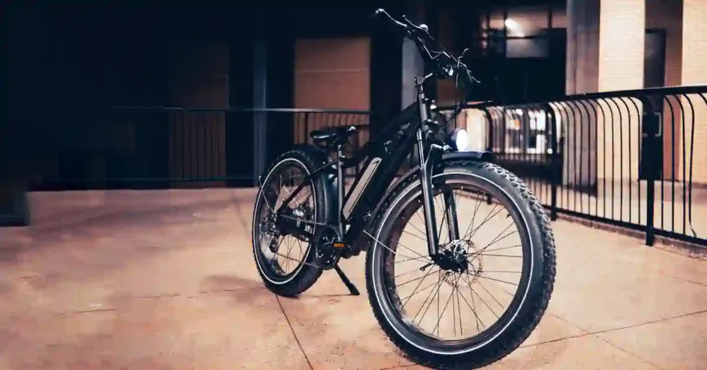 New electric bicycle parked