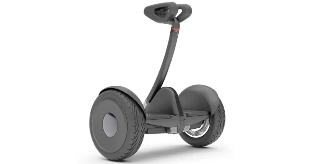 Product photo of segway ninebot s electric scooter for our review.